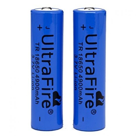 Ultrafire Rechargable Li-iob Battery 18650 4900mAh 3.7V Set of 2pcs