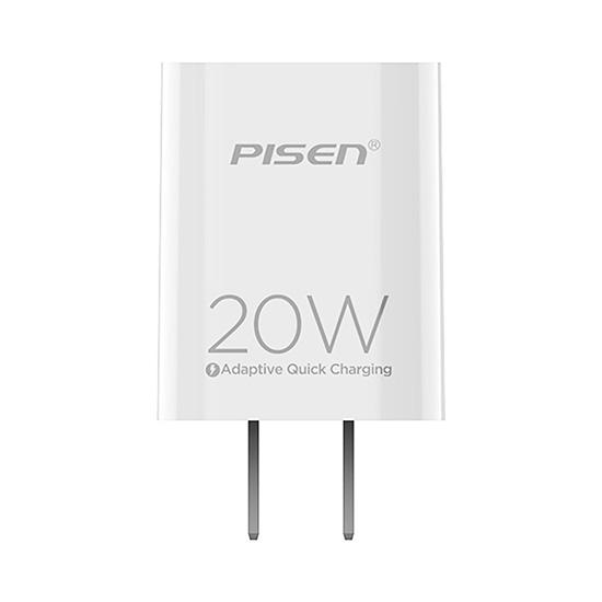 Pisen Type-C 20W PD3.0 Fast Wall Charger White