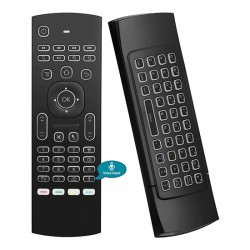 MX3-L-M Backlight & Voice Input 6-Axis Gyro 2.4GHz Wireless Air Mouse QWERTY Keyboard