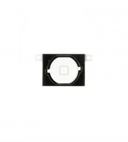 Apple iPhone 4s Home Button White with Rubber Gasket Holder