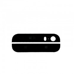 Apple iPhone 5S Top Bottom Camera Lens Strip On Rear Housing Assembly Black