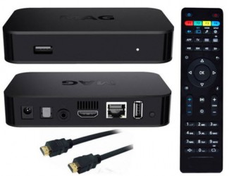 Infomir MAG 322 W1 Media Player (HEVC H.265) With Built-In 150Mbps Wi-Fi