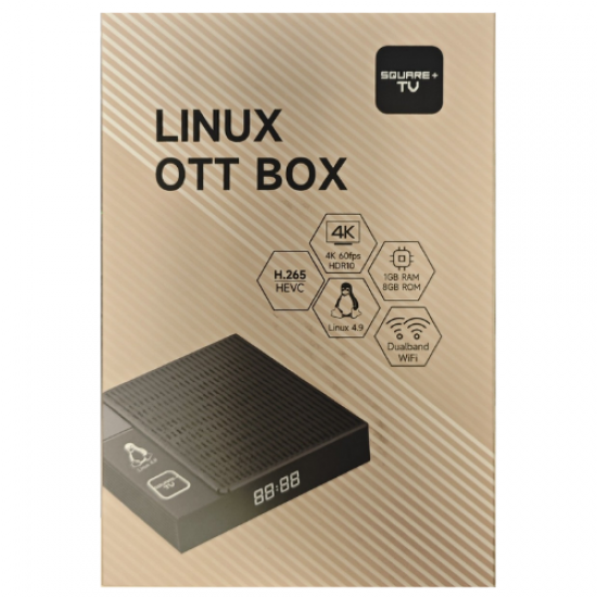 View SQUARE+ LINUX OS TV Set-Top Box - 4K HDR Streaming smart 2.4/5G Duo Band WiFi product details and images