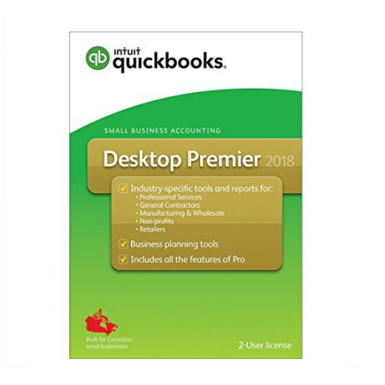 Quickbooks Desktop Premier 2018 2-User License