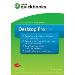 QuickBooks® Desktop Pro 2019, 1-User License, English