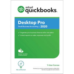 QuickBooks® Desktop Pro 2020, 1-User License, English